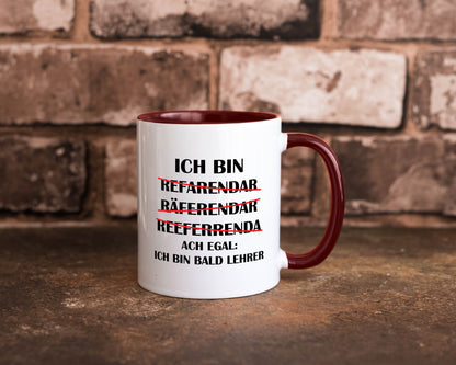 Ich bin bald Lehrer | Rechtschreibfehler lustig Humor Geschenkidee Geschenk