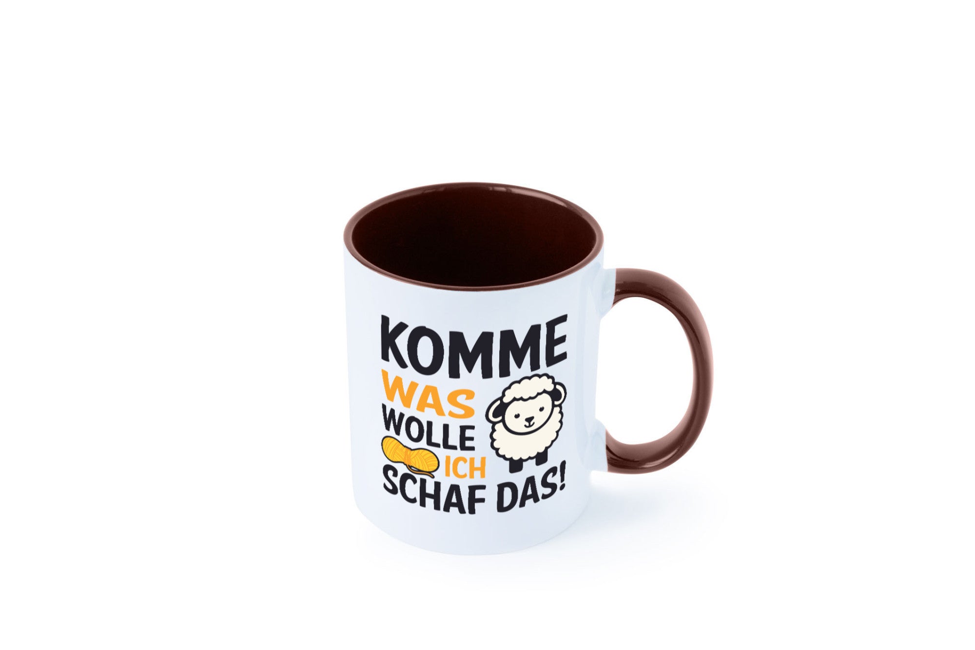 Komme was wolle, ich schaf das | Wolle Humor Geschenkidee Tasse