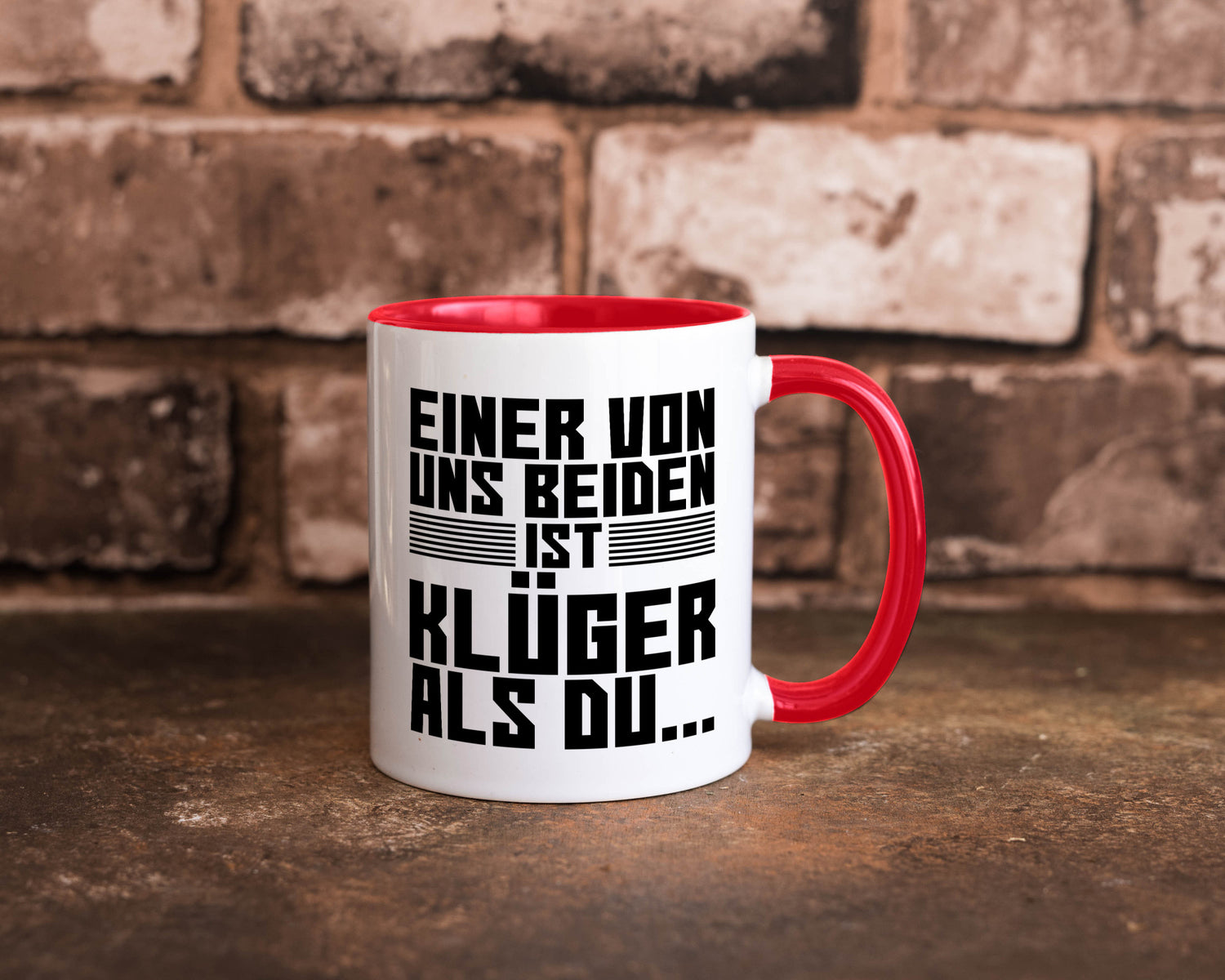 Einer von uns beiden ist klüger als du | Intelligenz Witz lustiger Spruch