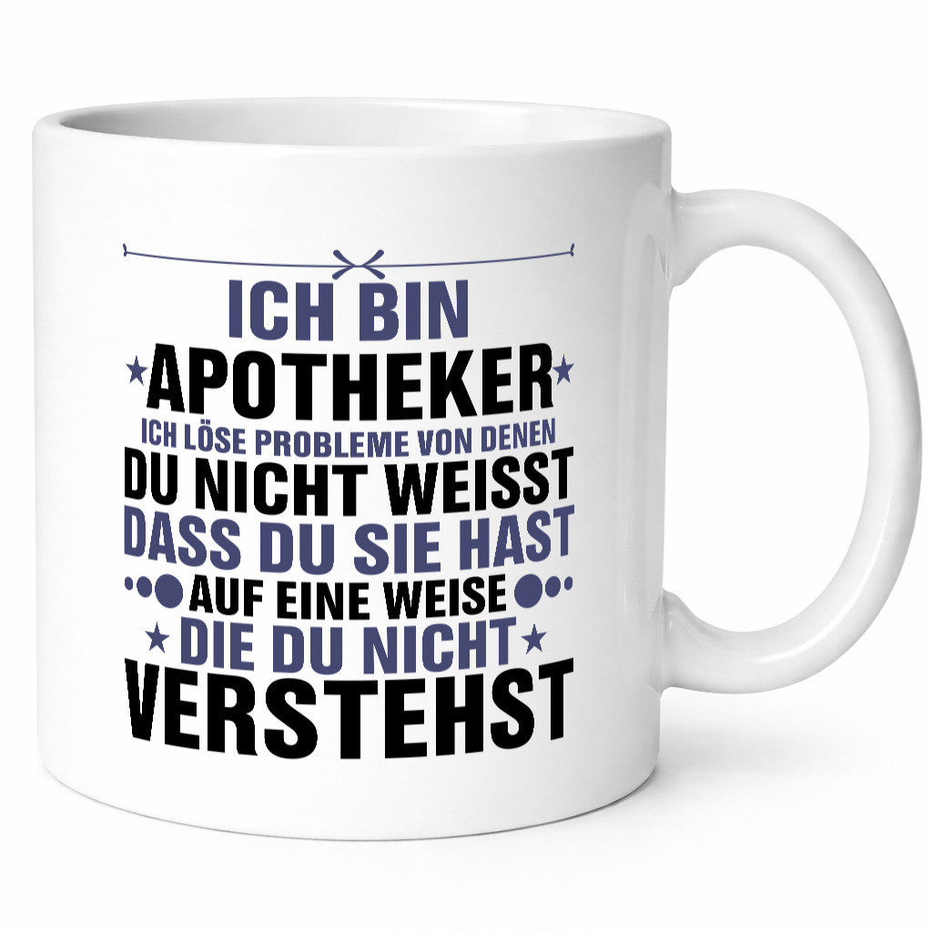 Löse Probleme: Apotheker | Apotheke Pharmazie Humor Geschenkidee Tasse