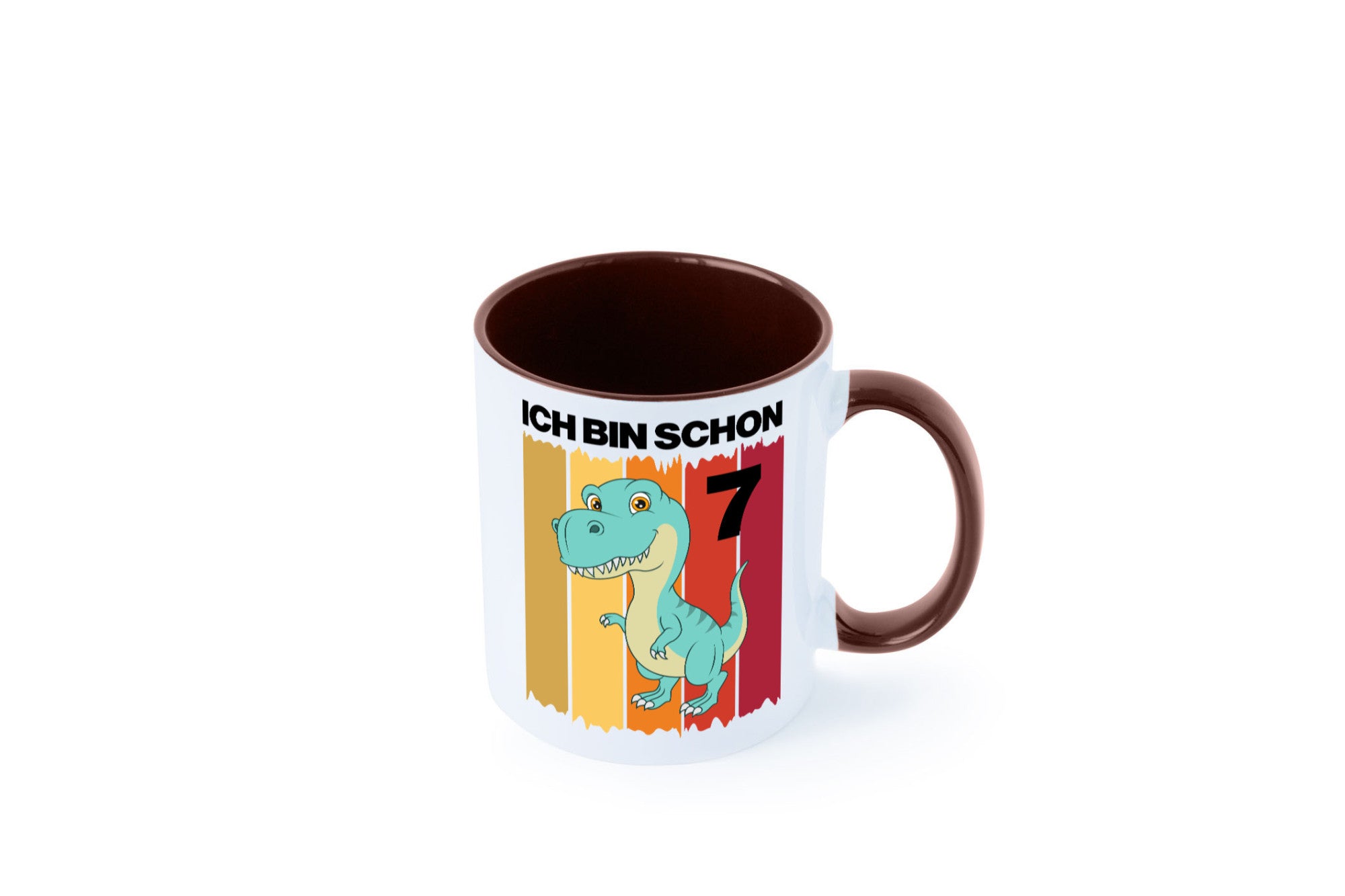 7. Geburtstag | 7 Jahre Dinosaurier lustiger Spruch Geschenk Geschenkidee Tasse