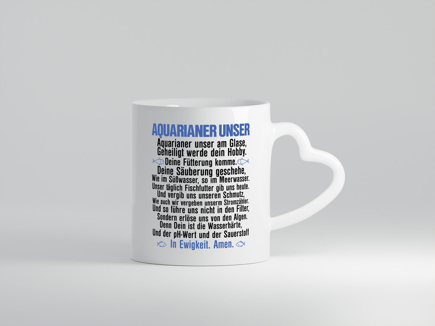Aquarianer Unser | Aquarium Tasse Fische Gebet Witz lustig Humor Geschenkidee