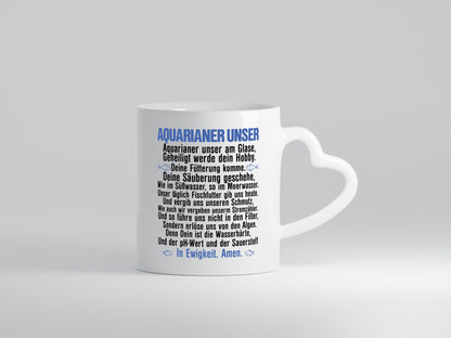 Aquarianer Unser | Aquarium Tasse Fische Gebet Witz lustig Humor Geschenkidee