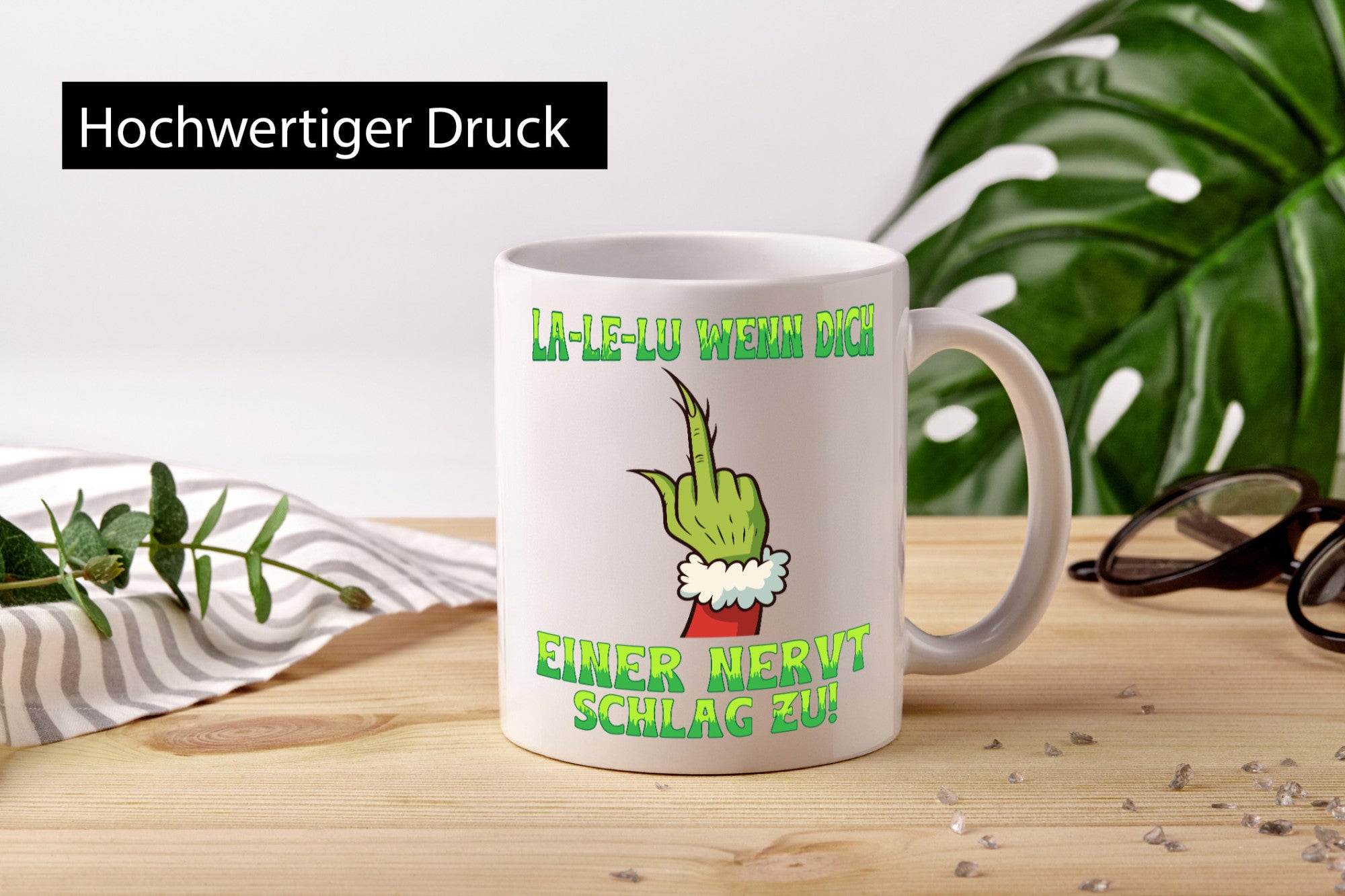 La Le Lu | Weihnachten Weihnachtsmuffel Lichter vl14 Geschenkidee Humor Tasse