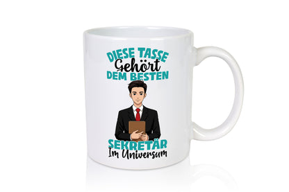 Im Universum: Sekretär | Büro Geschenkidee Arbeit Kollegen Humor Tasse