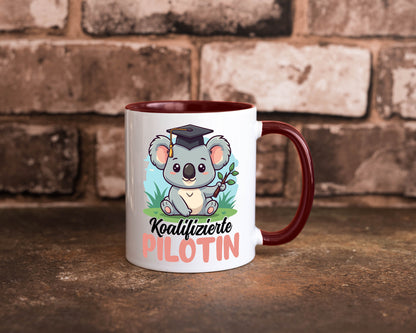 Koalifizierte Pilotin | Definition Piloten lustig Humor Geschenkidee Geschenk