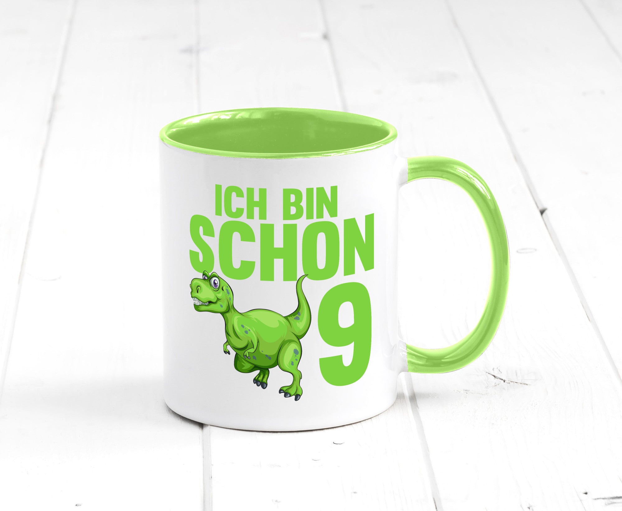 9. Geburtstag | 9 Jahre Dino Dinosaurier Geschenkidee Humor Tasse