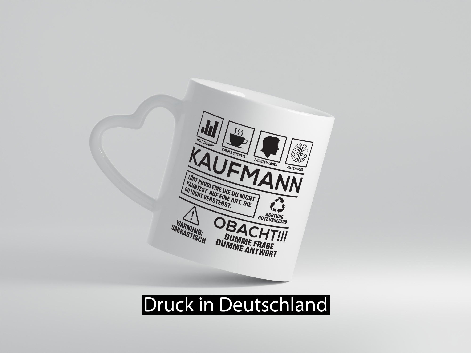 Achtung Probleme Kaufmann Kaufmänner Humor Geschenkidee Tasse