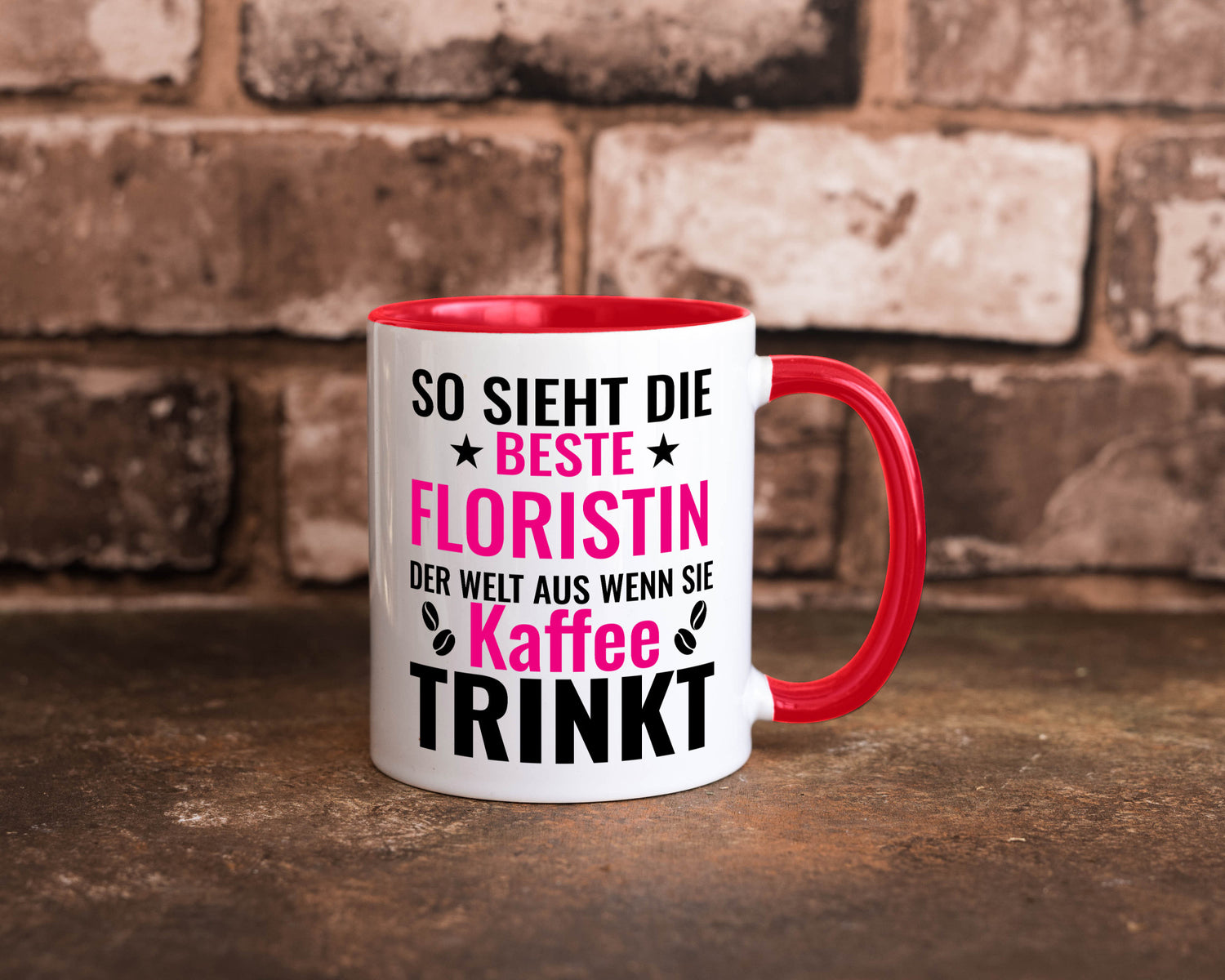 Kaffee trinkt: Floristin | Blumen Verkäuferin lustiger Spruch Geschenk Humor
