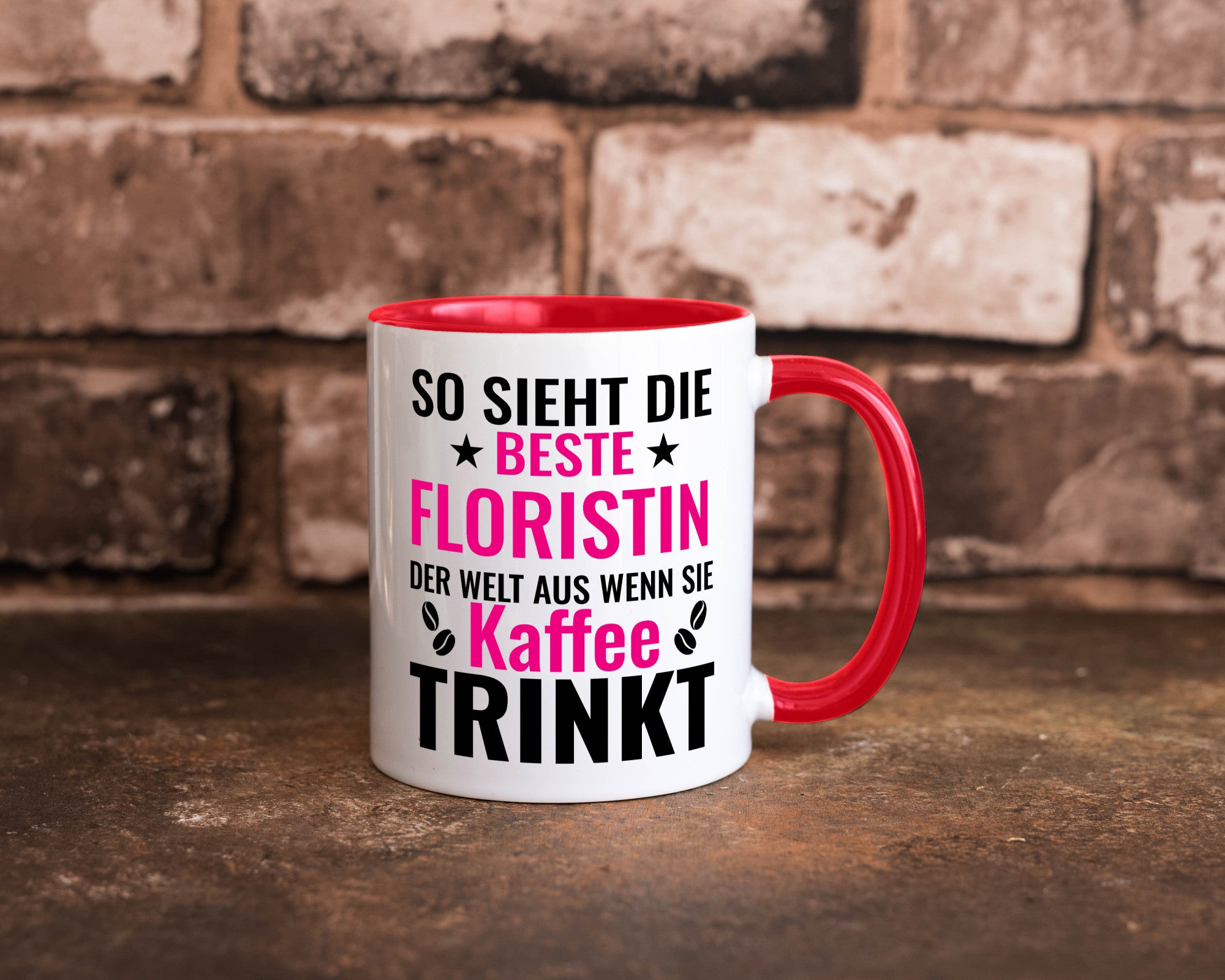 Kaffee trinkt: Floristin | Blumen Verkäuferin lustiger Spruch Geschenk Humor