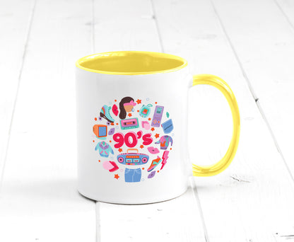90er Jahre | Alte Zeit Nostalgie Humor Geschenkidee Tasse