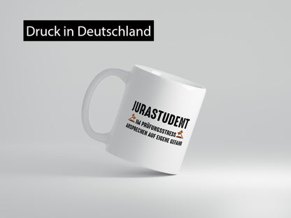 Jura student | Ansprechen auf eigener gefahr Prüfung Humor Geschenkidee Tasse