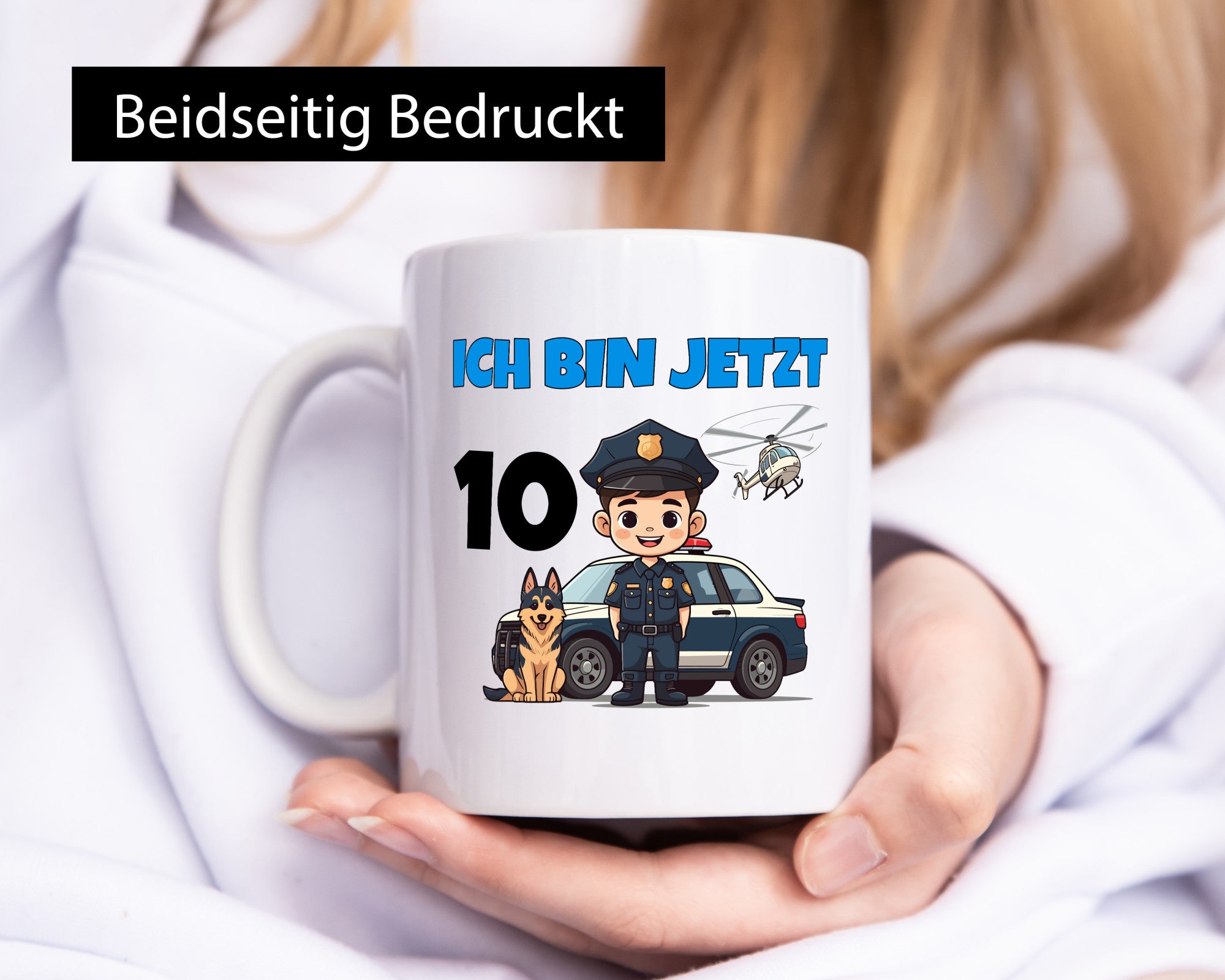 10. Geburtstag | 10 Jahre Polizei Kind Polizeiauto lustig Geschenkidee Geschenk