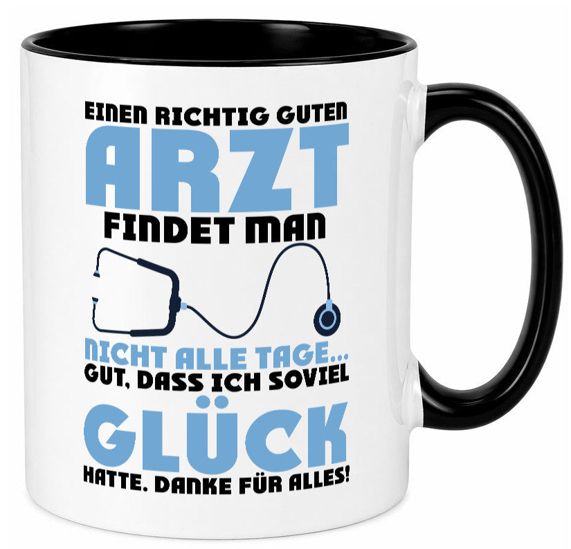 Richtig guter Arzt | Dankeschön Doktor Stethoskop Humor Geschenkidee Tasse