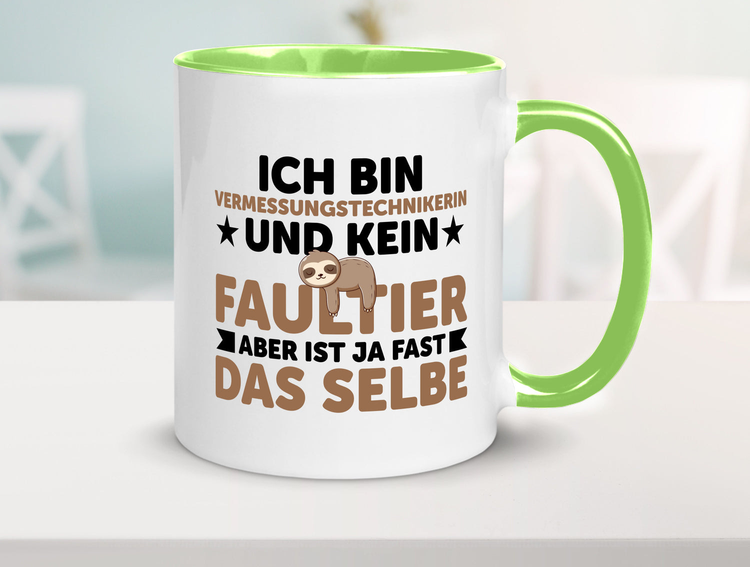 Ich bin kein Faultier: Vermessungstechnikerin | Techniker v2 lustiger Spruch