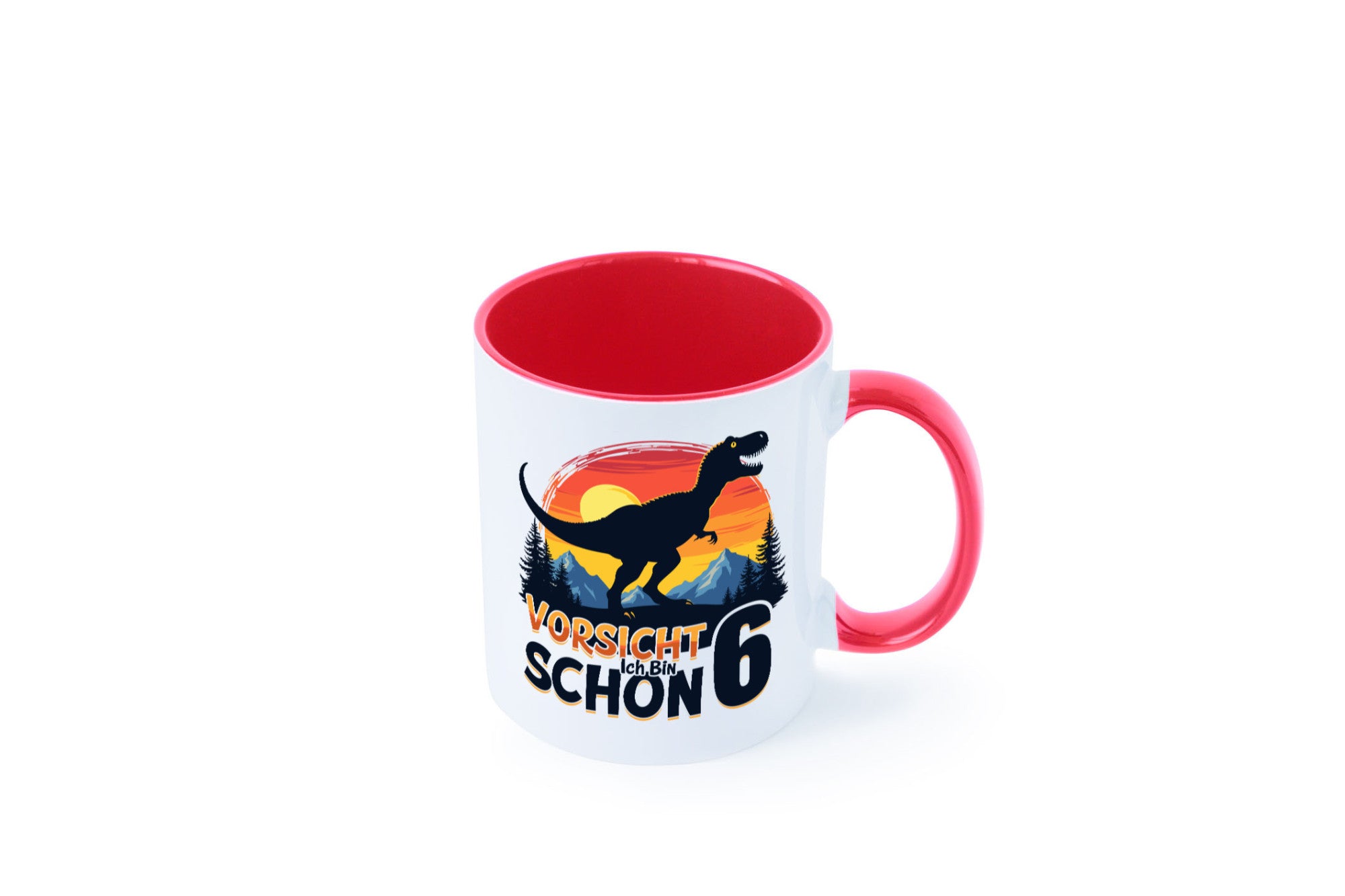 6. Geburtstag | 6 Jahre Dinosaurier Geschenkidee Humor Tasse