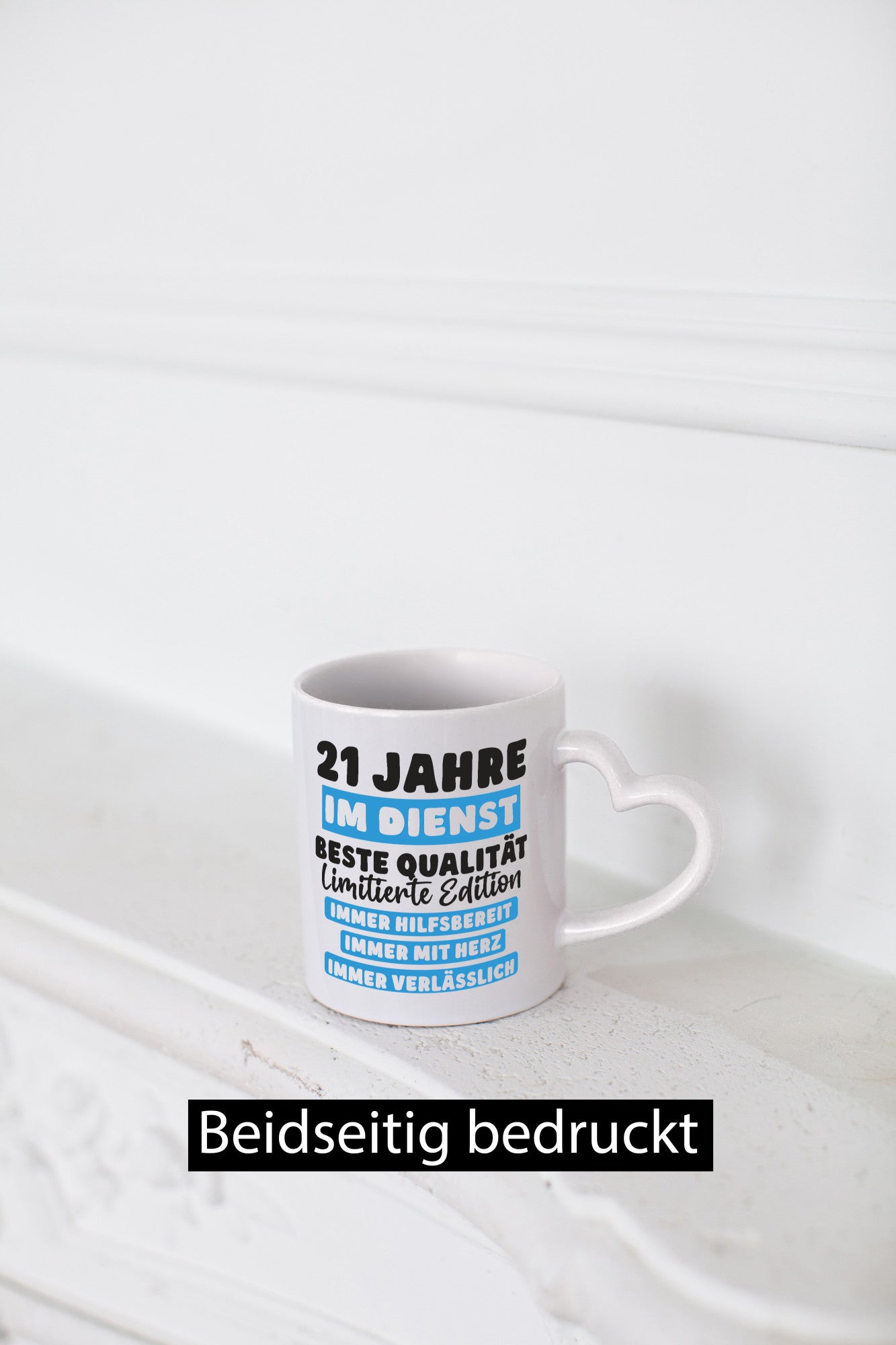 21 Jahre im Dienst | Jubiläum Arbeit v6 lustig Kollegen Büro Geschenk Tasse