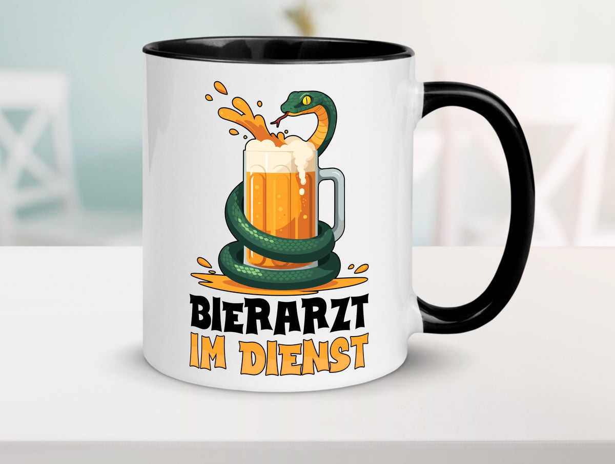 Bierarzt im Dienst | Tierarzt Arzt Geschenk Tierliebhaber Humor lustiger Spruch Tasse