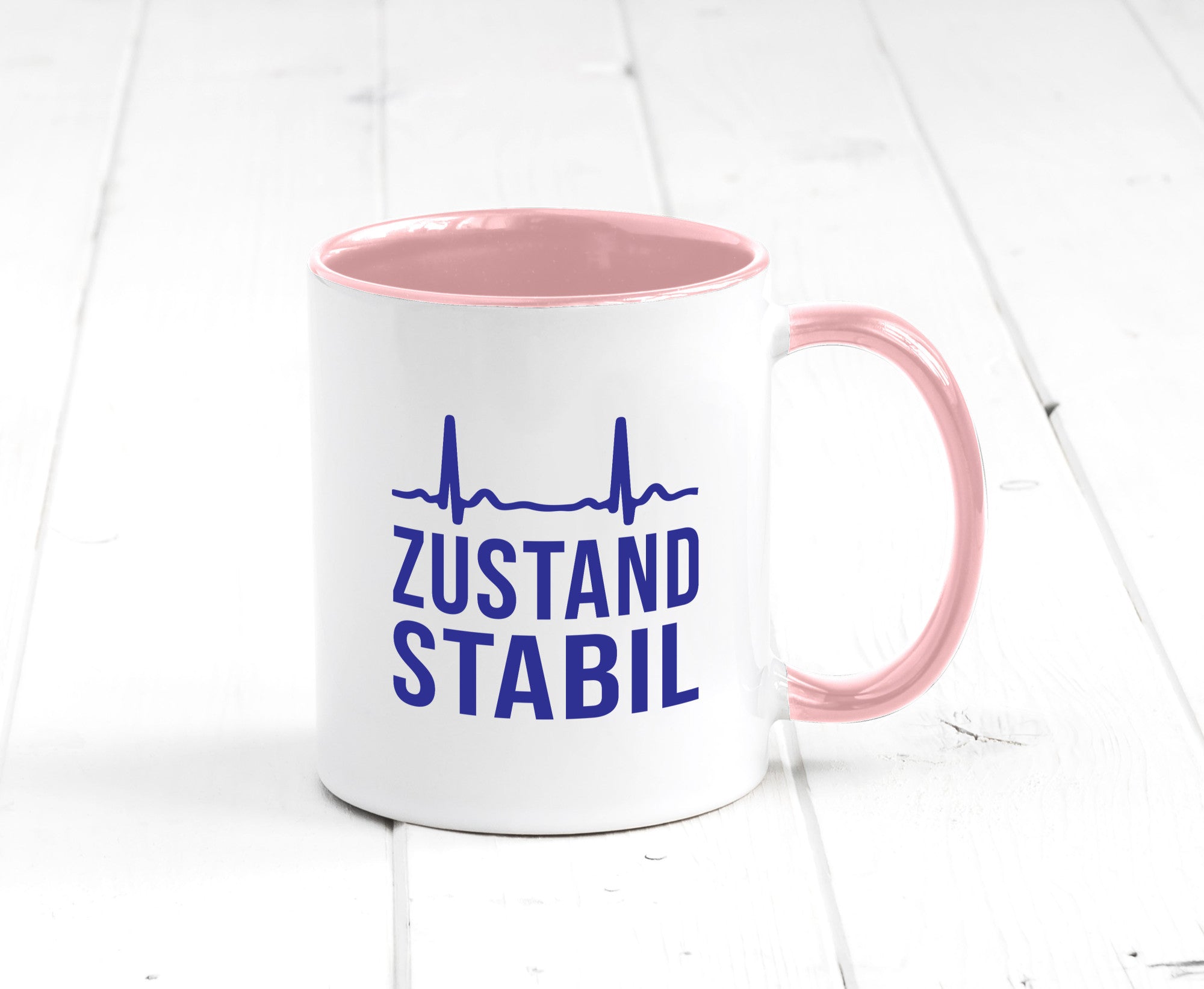 Zustand stabil | Herzschlag v2 Geschenk Humor Geschenkidee lustiger Spruch Tasse
