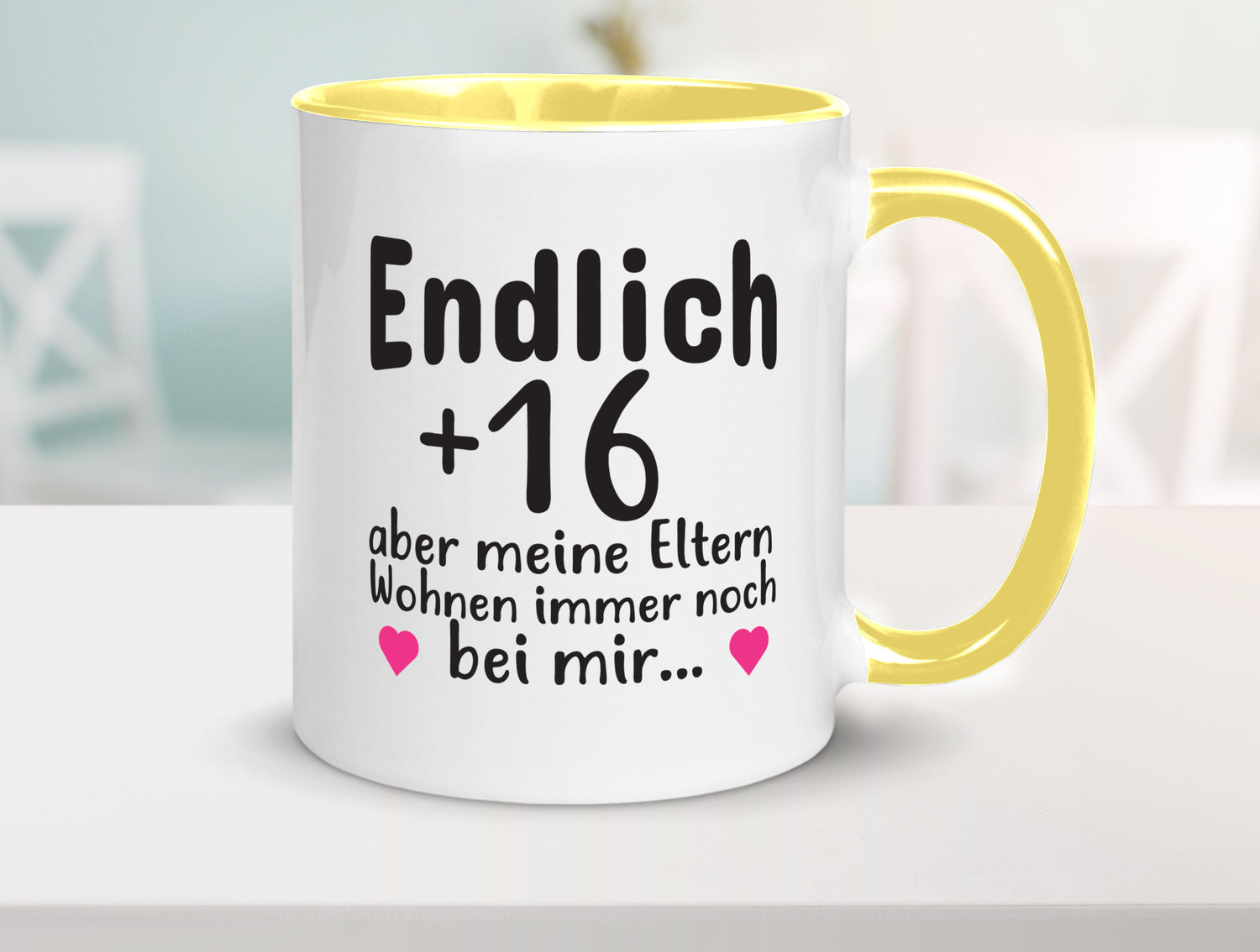 Endlich 16 | Geburtstag Tasse Spruch Mädchen Geschenkidee Humor