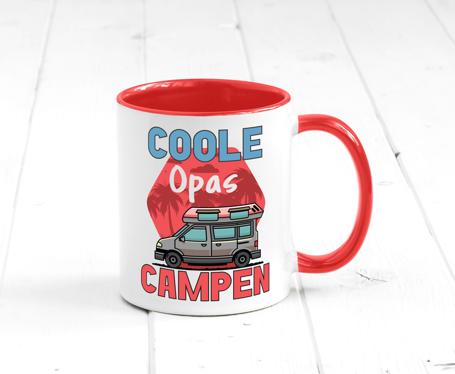 Coole Opas campen | Campingwagen Palmen Geschenk Familie Geschenkidee lustiger