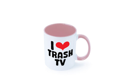 I love Trash TV | v2 lustig Humor Geschenkidee Geschenk Tasse