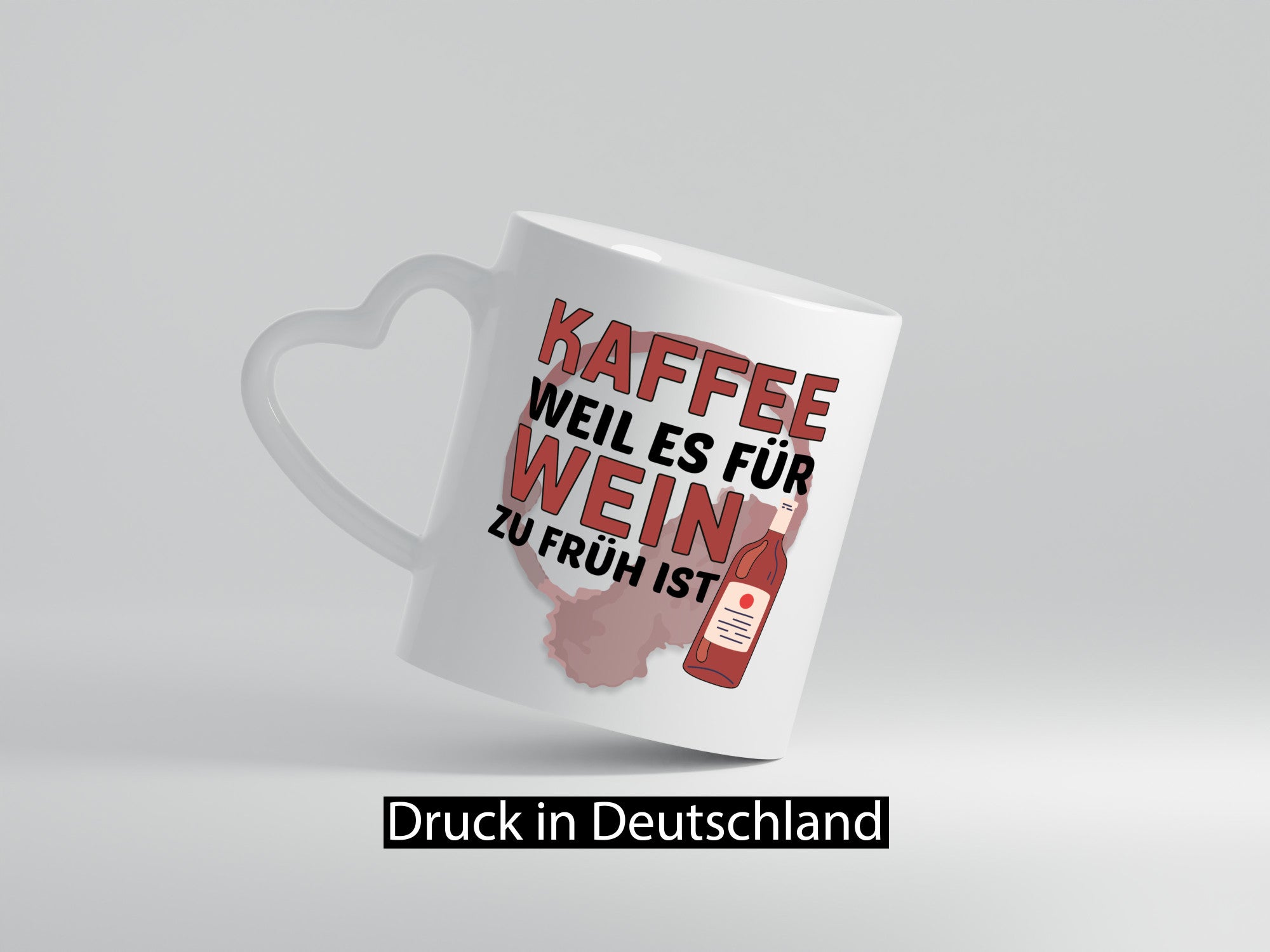 Zu früh für Wein | Büro Sarkasmus lustiger Spruch Geschenkidee Arbeit Kollegen