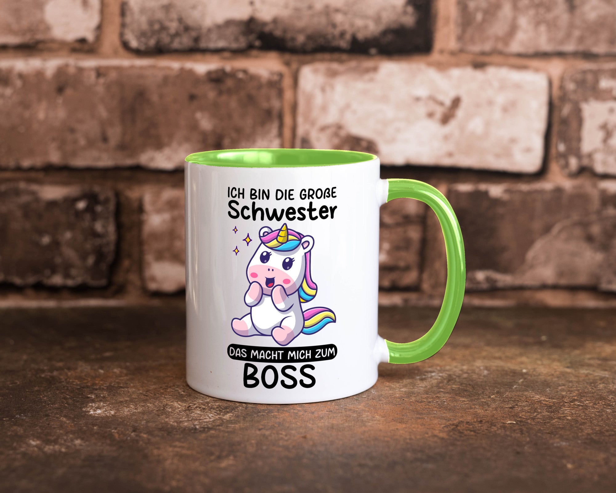 Große schwester macht mich zum Boss | Einhorn Geschwister lustiger Spruch