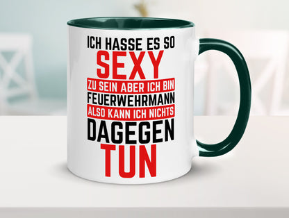 Sexy Feuerwehrmann | Helden Flammen Brandeinsatz lustig Humor Geschenkidee