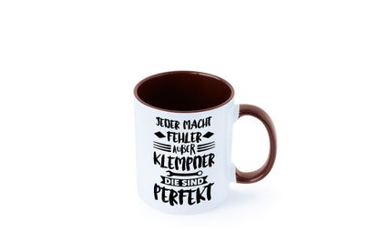 Jeder macht fehler nur Klempner sind Perfekt Humor Geschenkidee Tasse