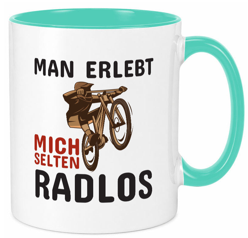 Selten Radlos | Spruchtasse Fahrrad Männer Humor lustiger Spruch Geschenk