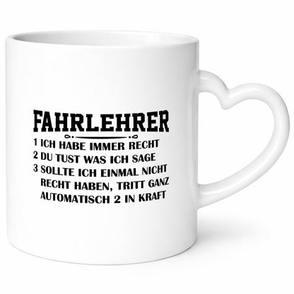 Driving Instructors Are Always Right | Rules Gift Idea Funny Mug