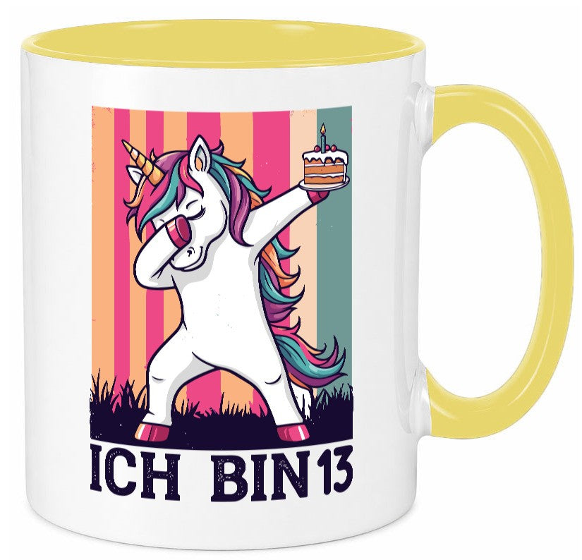 13 Geburtstag | Einhorn Damping Mädchen Geschenkidee Humor Tasse