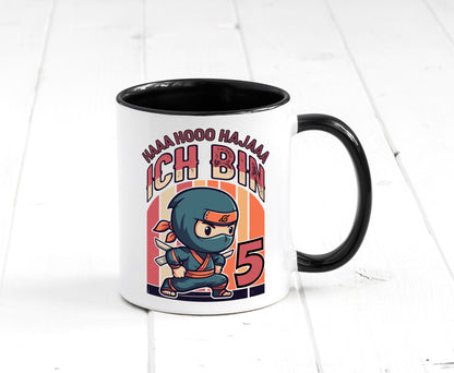 5. Geburtstag | Ninja Junge 5 Jahre Humor Geschenkidee Tasse