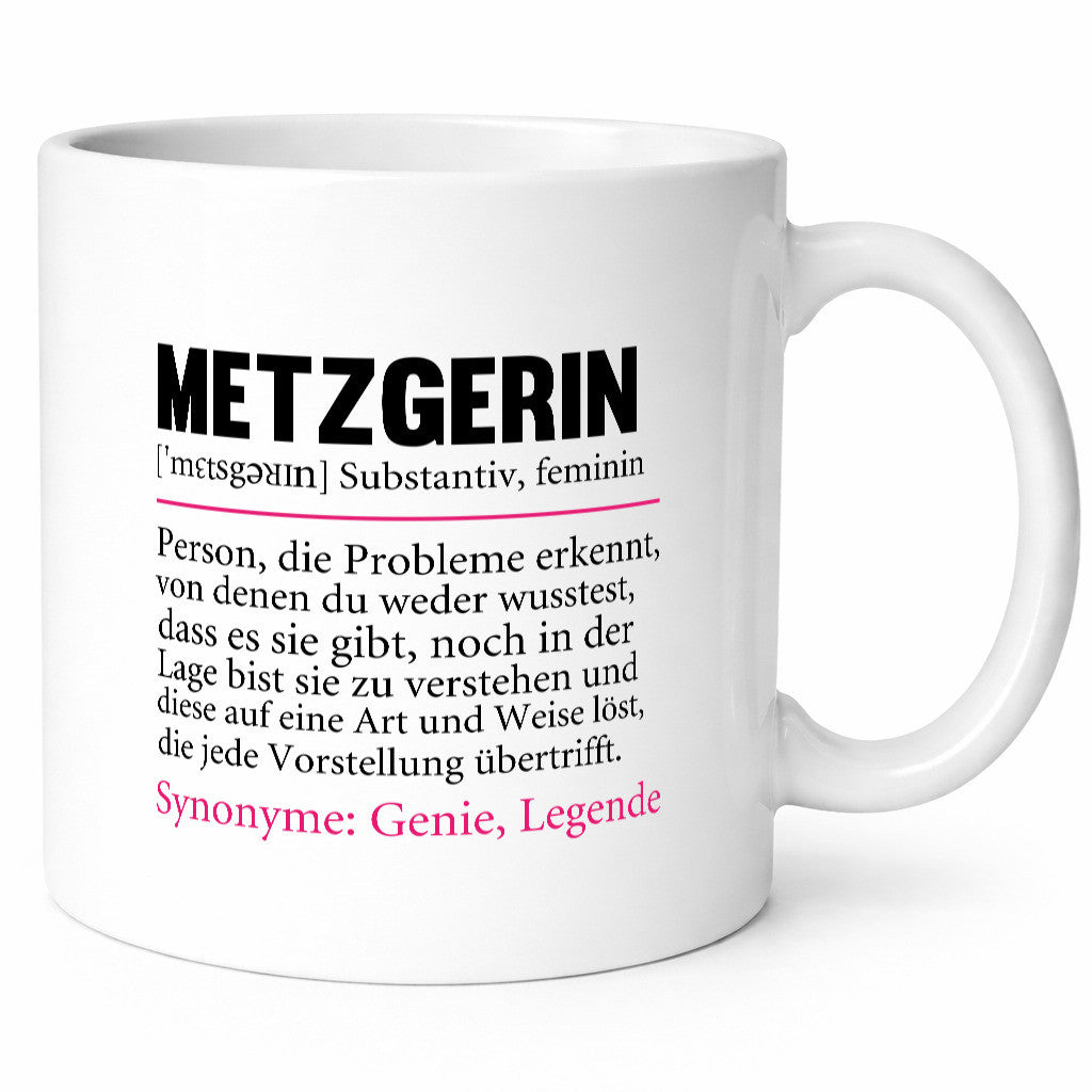 Metzgerin | lustig Fleischerin Humor v2 lustiger Spruch Geschenk Geschenkidee
