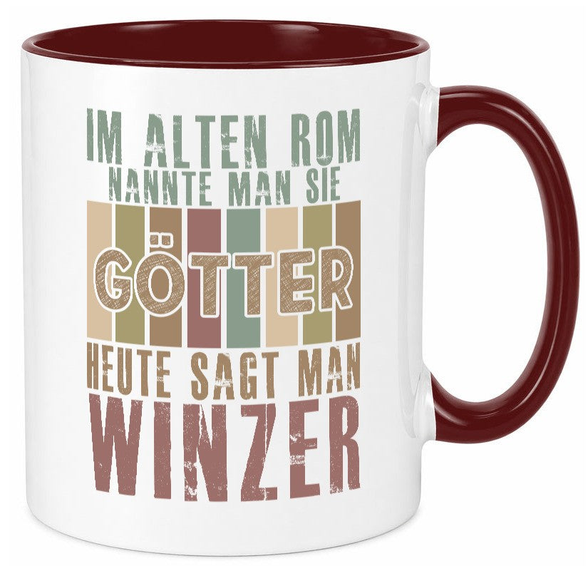 Heute sagt man: Winzer | Weinbauer Wein lustiger Spruch Geschenk Humor Tasse
