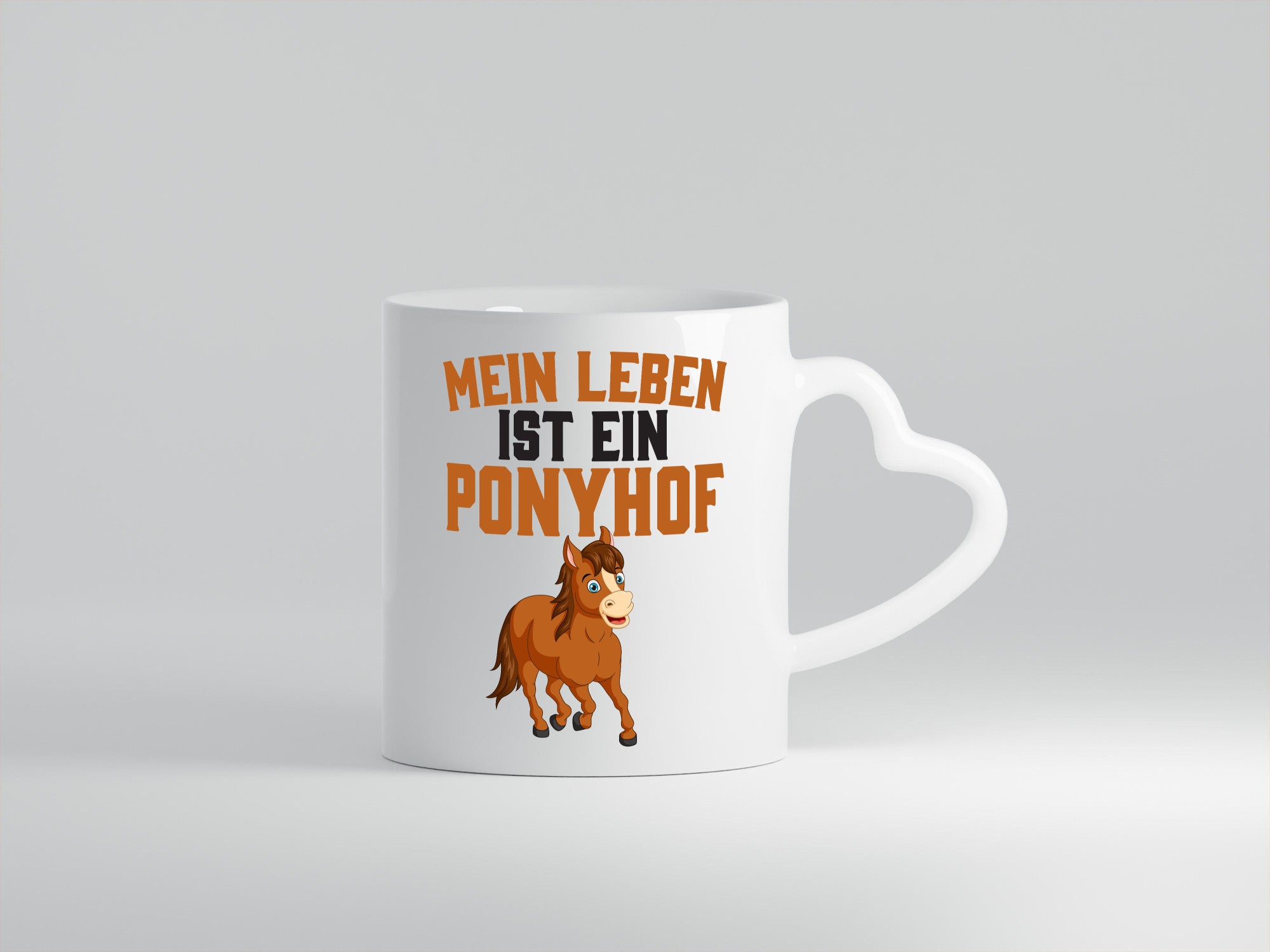 Mein Leben ist ein Ponyhof | Pferdeliebhaber Reithof lustig Humor Geschenkidee