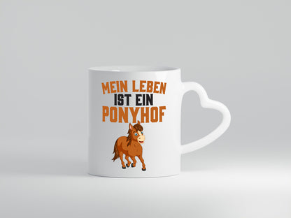 Mein Leben ist ein Ponyhof | Pferdeliebhaber Reithof lustig Humor Geschenkidee