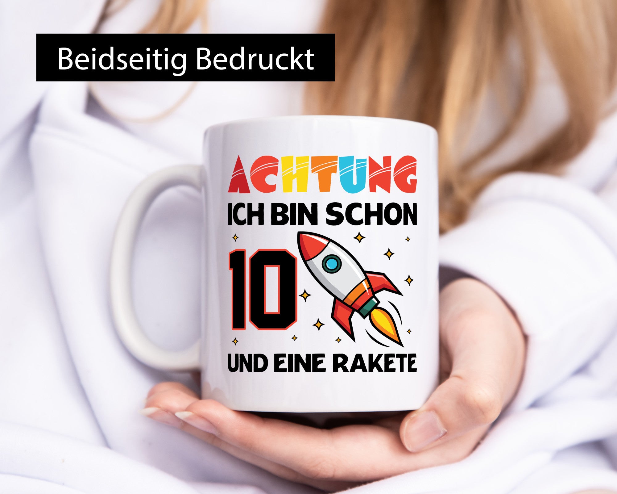 10. Geburtstag | Rakete Weltraum 10 Jahre Galaxy Humor Geschenkidee Tasse