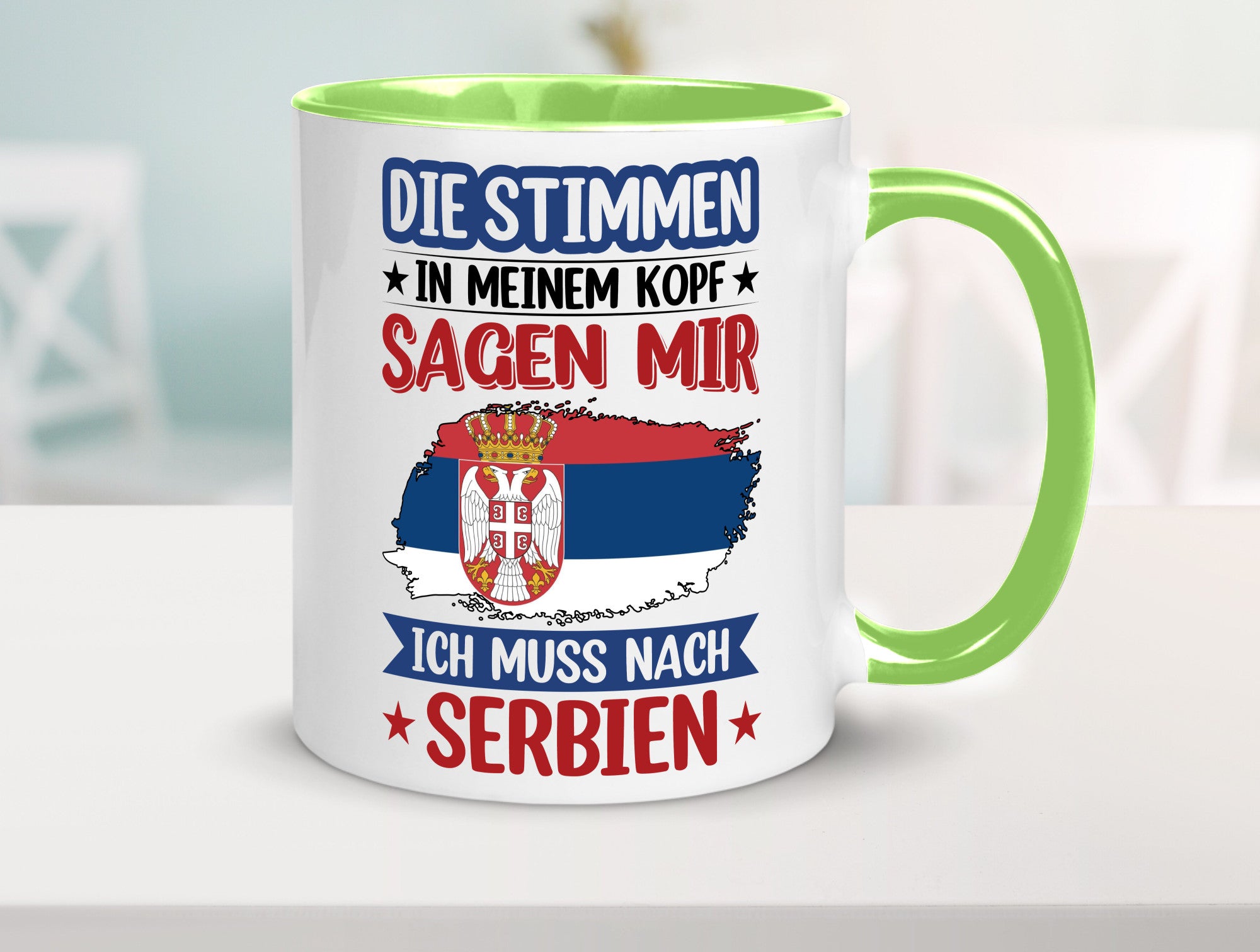 Serbien | Urlaub Stimmen in meinem Kopf Traumland v2 Geschenk Humor