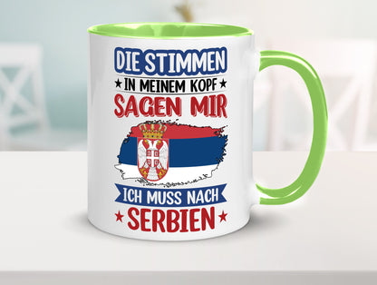 Serbien | Urlaub Stimmen in meinem Kopf Traumland v2 Geschenk Humor