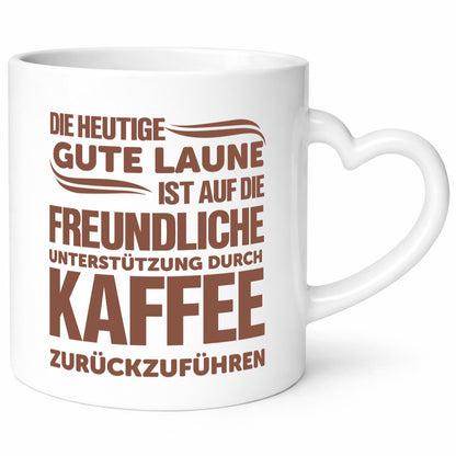 Gute Laune Kaffee | Büro Tasse Kaffeetrinker Spruch lustig Arbeit Kollegen