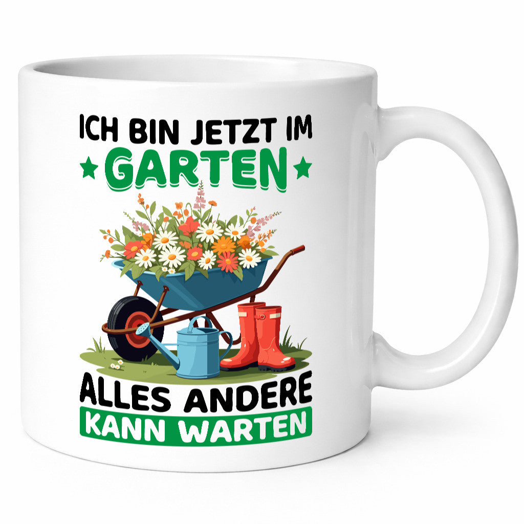 Im Garten alles andere kann warten | Gärtner Gartenarbeit Geschenk Arbeit