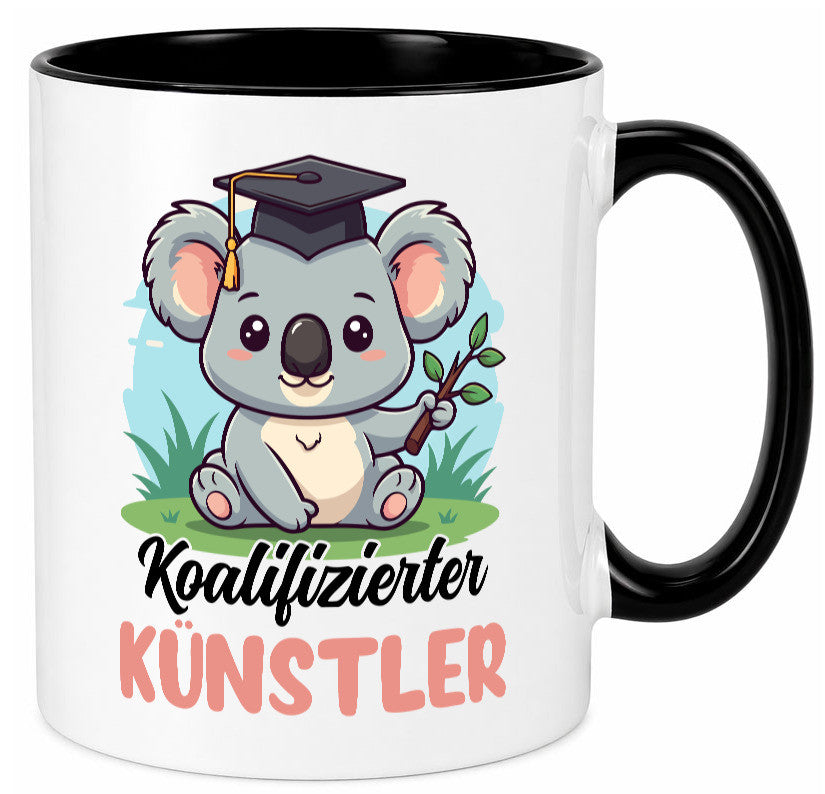 Koalifizierter Künstler | Kunst Humor Geschenkidee Tasse