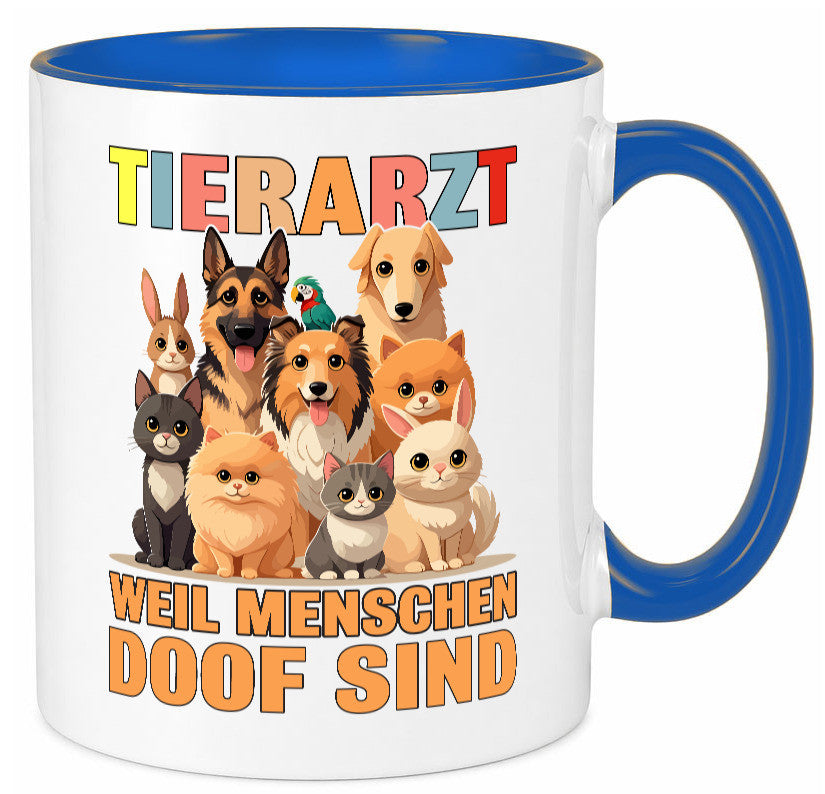 Tierarzt weil Menschen doof sind | Tierärztin lustig Tierliebhaber Humor