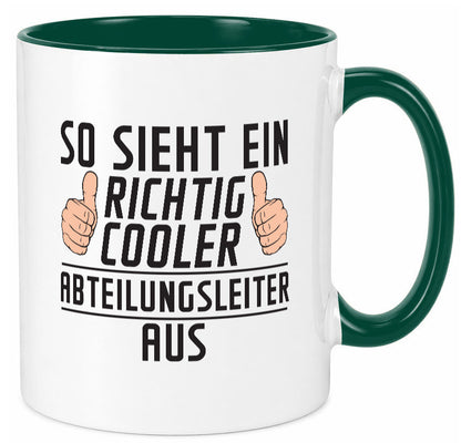 Richtig Cooler Abteilungsleiter| Führungskraft lustiger Spruch Geschenk Humor
