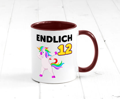 12. Geburtstag | endlich 12 Jahre Einhorn Mädchen lustig Geschenkidee Geschenk