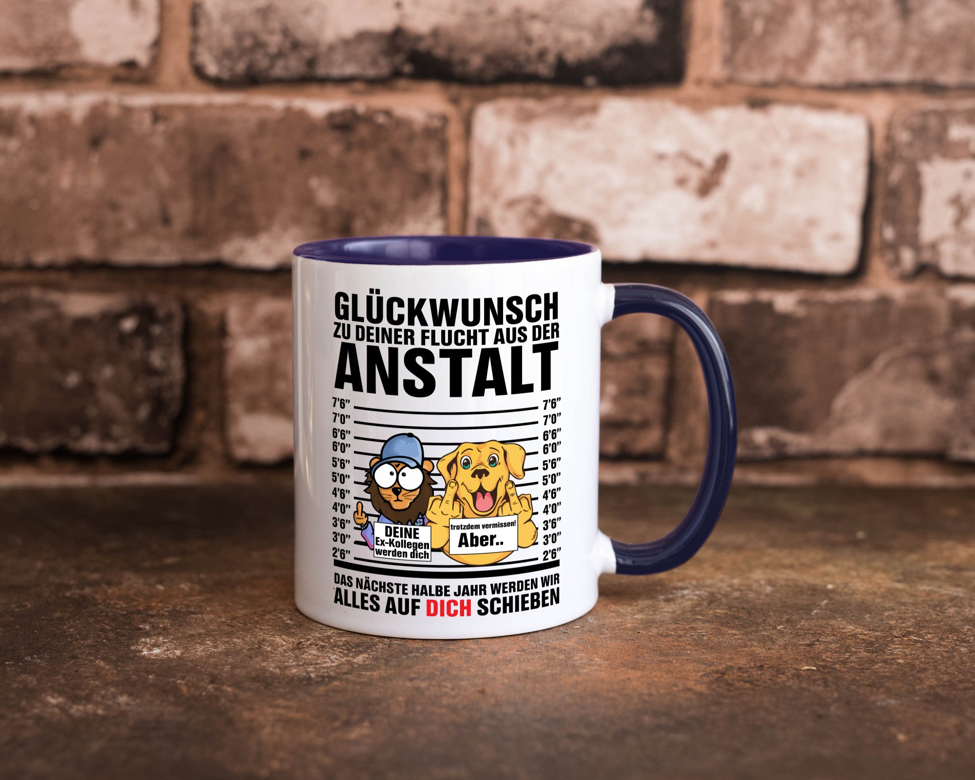 Glückwunsch zu deiner Flucht | Abschiedgeschenk v3 Geschenk Humor Geschenkidee