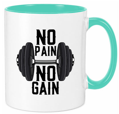 No Pain Gain | Training Motivation Fitness Pumpen lustig Humor Geschenkidee