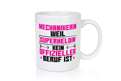 Superheldin Mechanikerin | KFZ Geschenkidee Humor Tasse